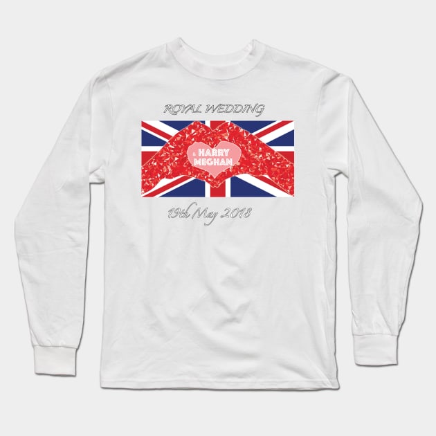 Royal wedding  harry and Meghan Long Sleeve T-Shirt by yellowpinko